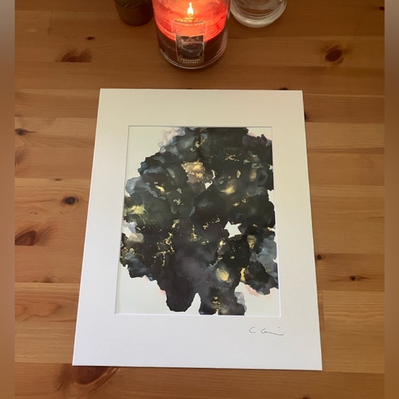 New Original Signed Artwork Alcohol Ink on Paper 126 - Picture 1 of 5